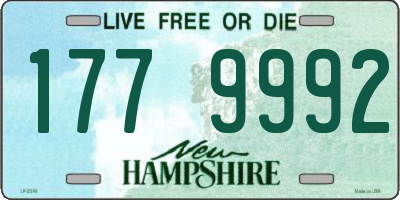NH license plate 1779992