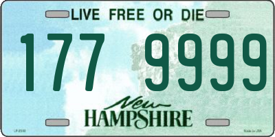 NH license plate 1779999