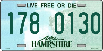 NH license plate 1780130