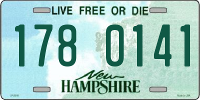 NH license plate 1780141