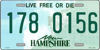 NH license plate 1780156