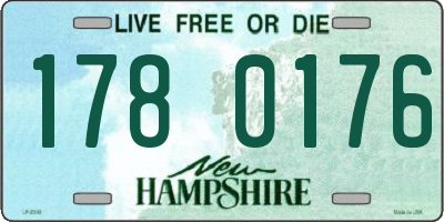 NH license plate 1780176