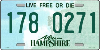 NH license plate 1780271