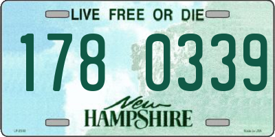 NH license plate 1780339