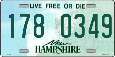 NH license plate 1780349