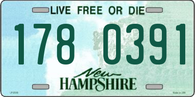 NH license plate 1780391
