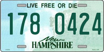 NH license plate 1780424