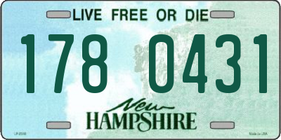 NH license plate 1780431