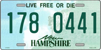 NH license plate 1780441