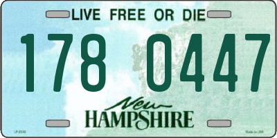 NH license plate 1780447