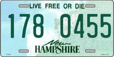 NH license plate 1780455