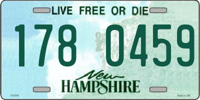 NH license plate 1780459