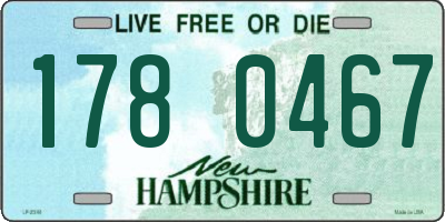 NH license plate 1780467