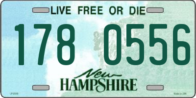 NH license plate 1780556
