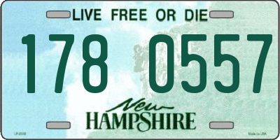 NH license plate 1780557