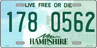 NH license plate 1780562