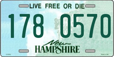 NH license plate 1780570