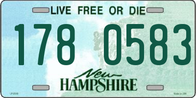 NH license plate 1780583