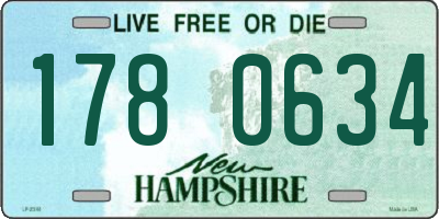 NH license plate 1780634