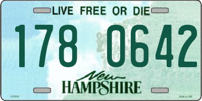 NH license plate 1780642