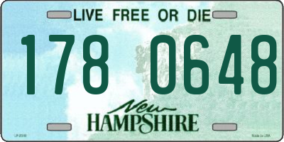 NH license plate 1780648