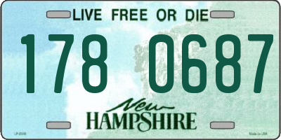 NH license plate 1780687
