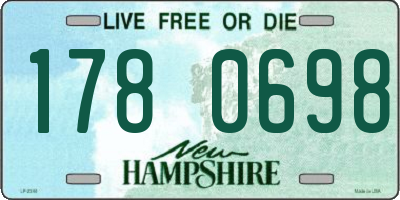 NH license plate 1780698