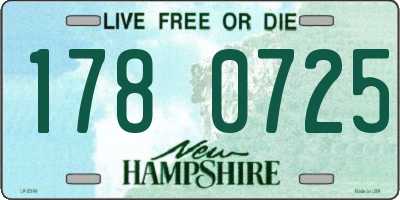 NH license plate 1780725