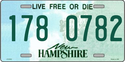 NH license plate 1780782
