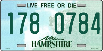 NH license plate 1780784