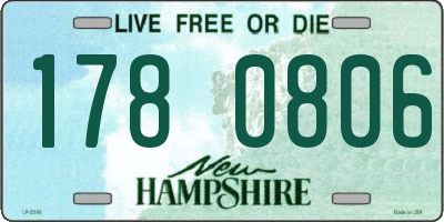 NH license plate 1780806