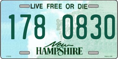 NH license plate 1780830