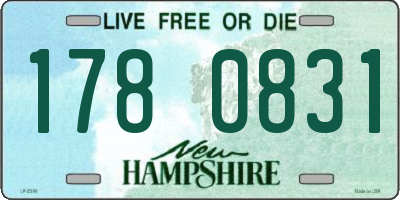 NH license plate 1780831