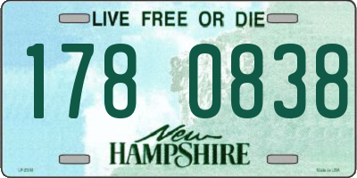 NH license plate 1780838