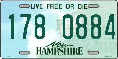 NH license plate 1780884