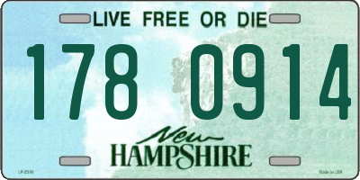 NH license plate 1780914