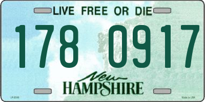 NH license plate 1780917