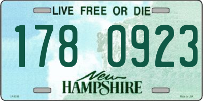 NH license plate 1780923