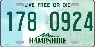 NH license plate 1780924