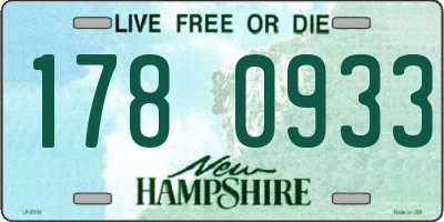 NH license plate 1780933