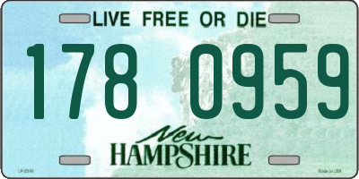 NH license plate 1780959