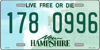 NH license plate 1780996