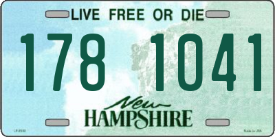 NH license plate 1781041