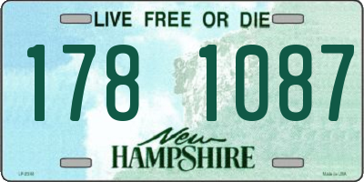 NH license plate 1781087
