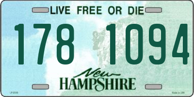 NH license plate 1781094