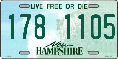NH license plate 1781105