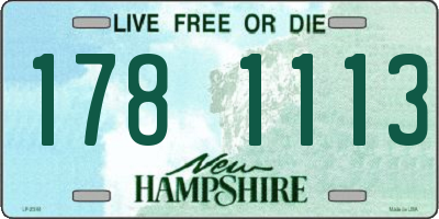 NH license plate 1781113