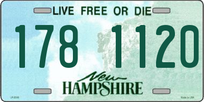 NH license plate 1781120