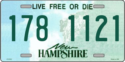 NH license plate 1781121