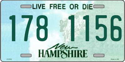 NH license plate 1781156